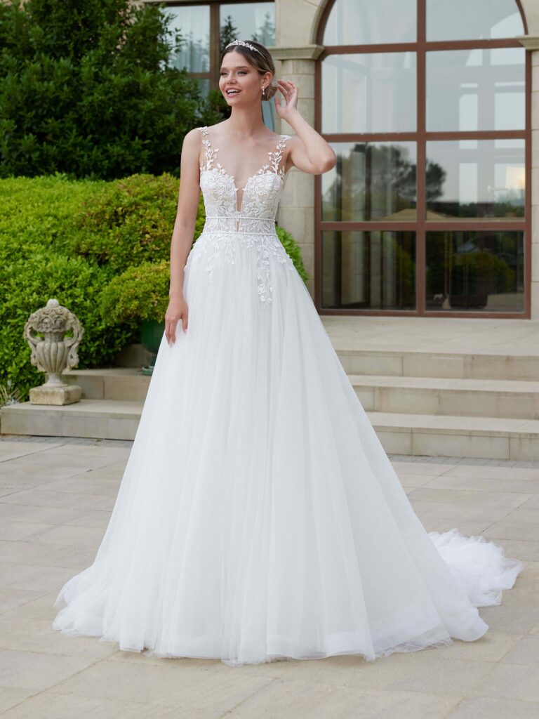 Das Brautkleid Morganit vom Hersteller Bianco Evento, im Hochzeitshaus Konstanz
